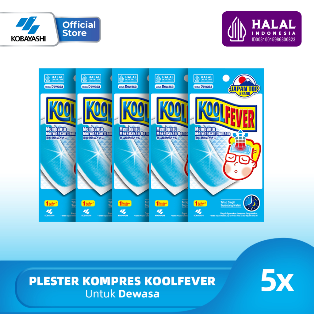 Koolfever Adult - Adult Fever Compress Plaster | Shopee Philippines