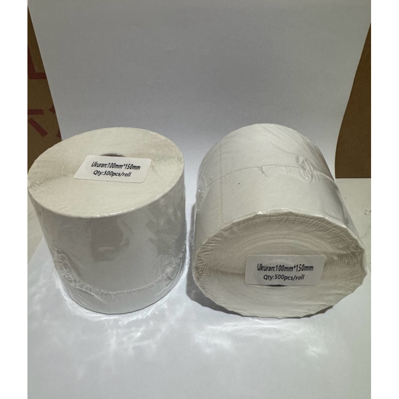 Thermal PAPER LABEL STICKER A6 100mm X 150mm ROLL CONTENTS 500 SHEETS ...