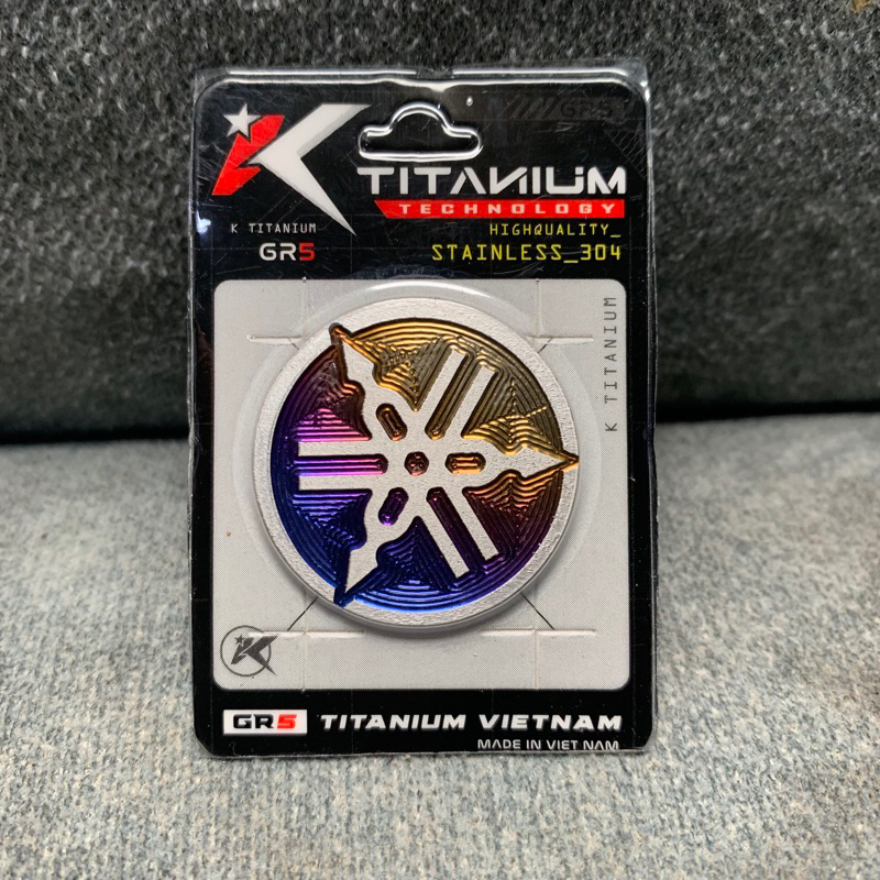Original VIETNAM YAMAHA TITANIUM LOGO EMBLEM | Shopee Philippines