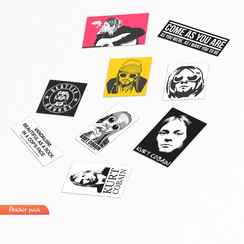 Nirvana Kurt Cobain Band Stickers / STICKER PACK | Shopee Philippines