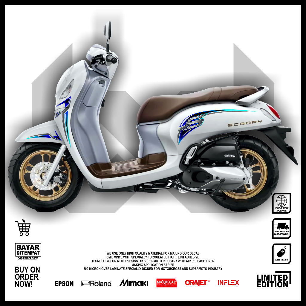 Honda SCOOPY TRANSPARENT VARIATION TRIPPING 2017 TO 2024 LATEST COOL ...