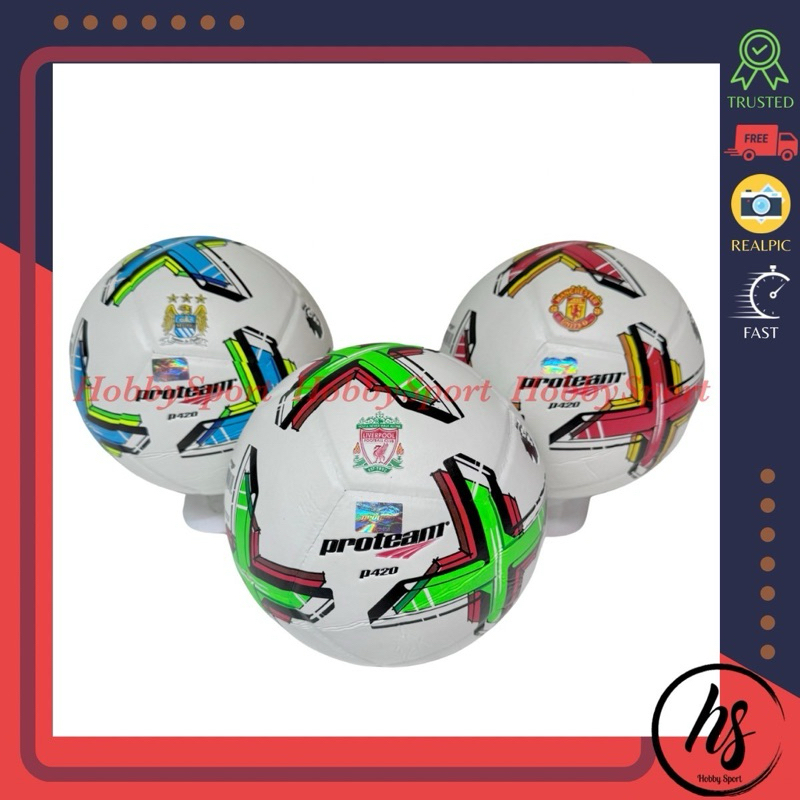 Proteam P420 Soccer Ball Size 5 Press Soccer Football Ball Size