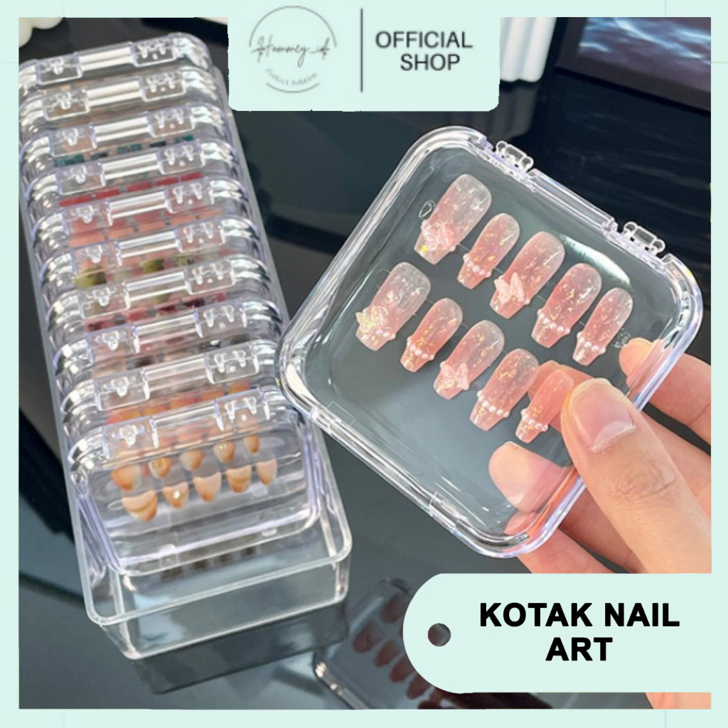 HOMMEY ID - NAIL ART PACKING | PREMIUM ACRYLIC BOX | False Nail Storage ...