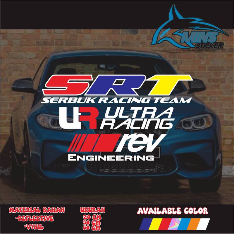 Sticker Cut Set SRT, ULTRARACING, REV | Shopee Philippines