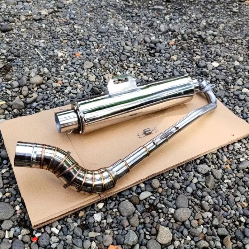 1set Standard Canister Racing Power pipe SGP CKD Big elbow Open pipe ...