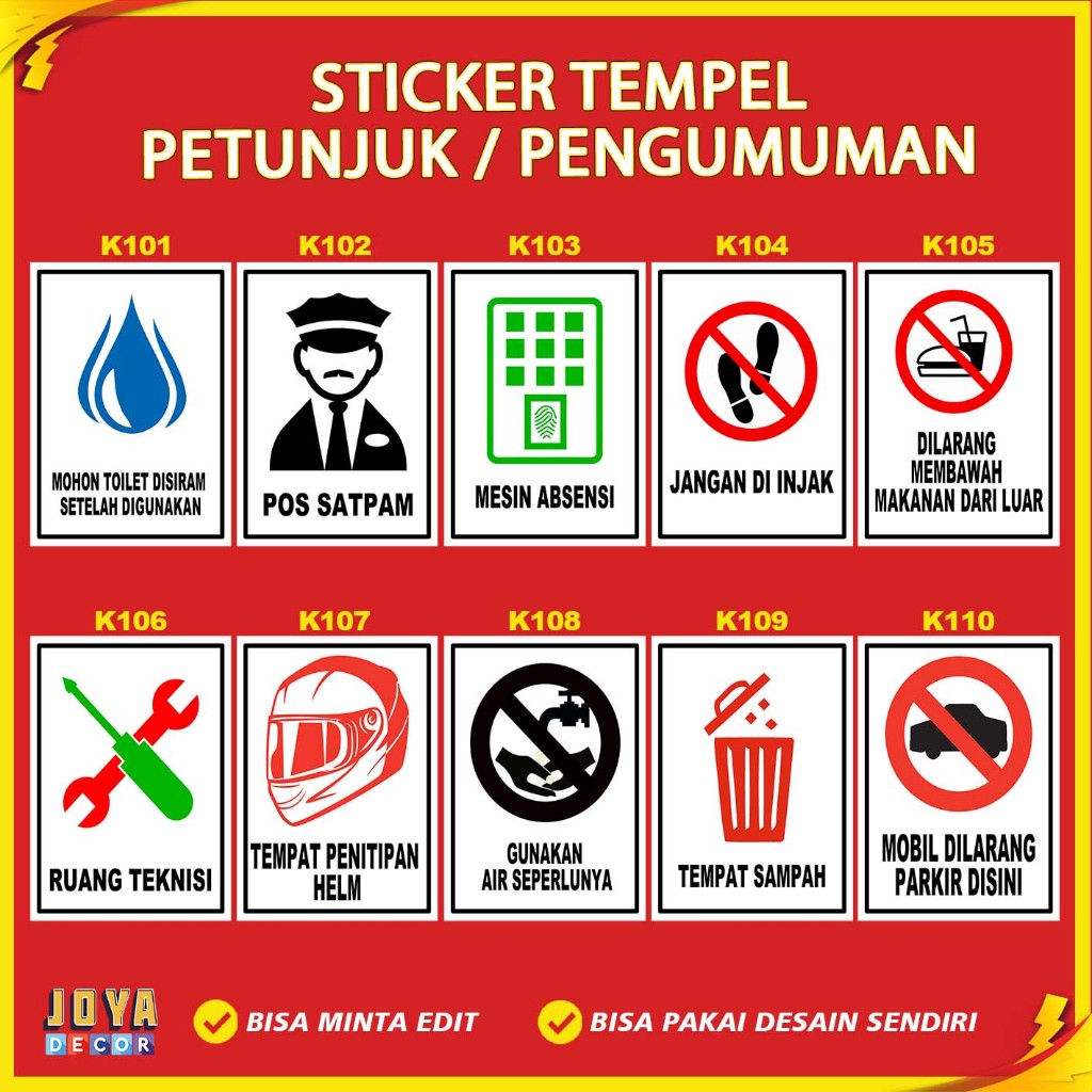 Sticker Warning Instructions Sticker for the Notice of the security ...