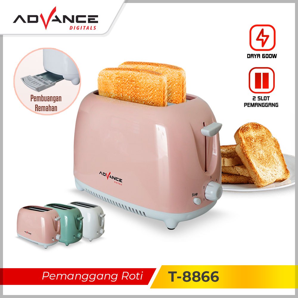 Advance T-8866 2-Slot Automatic Toaster / Electric Toaster | Shopee ...