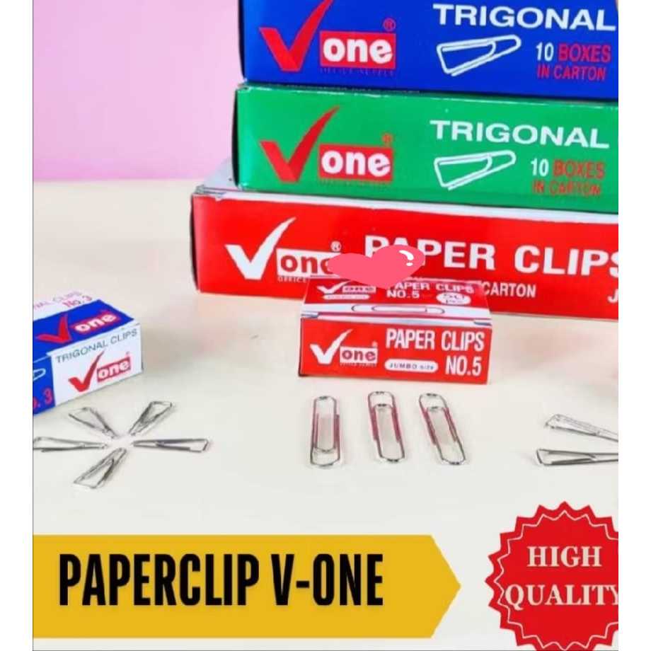 Paper Clips Binder V-ONE / Trigonal Stronger Jumbo Paper Clips - 1 pack ...