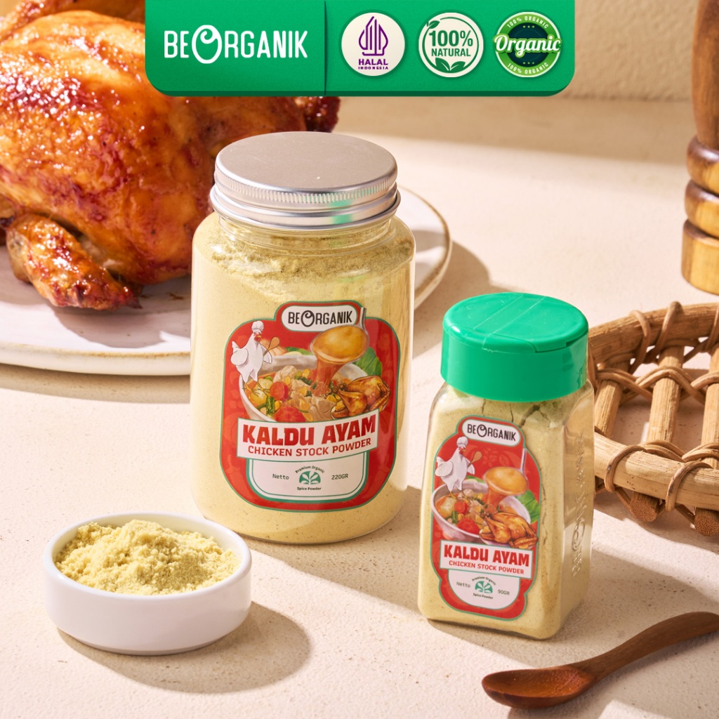 ORGANIC CHICKEN STOCK POWDER (NON MSG) CHICKEN BROTH POWDER MPASI ...