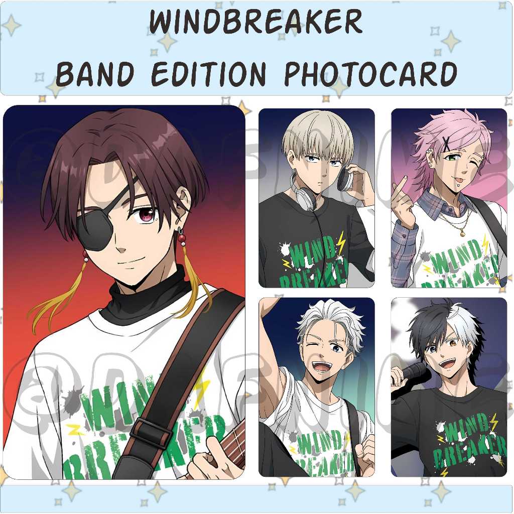 WINDBREAKER BAND EDITION PHOTOCARD ANIME | Shopee Philippines