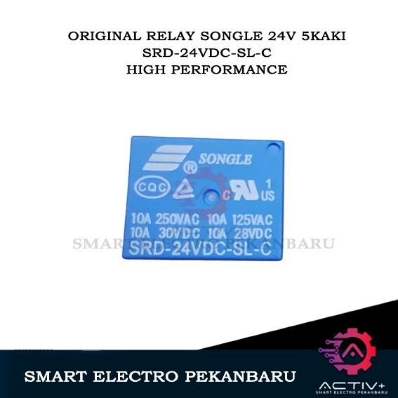 ORIGINAL SONGLE RELAY 5PIN 24V SRD-24VDC-SL-C 10A 5 PIN T73 DC Control ...