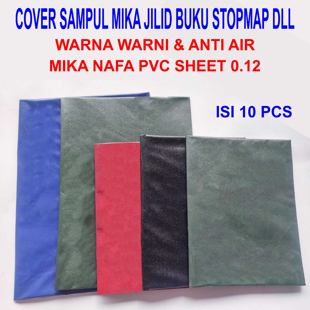 Mica Cover Book Binding Stopmap Report Waterproof Colorful Contents 10 ...