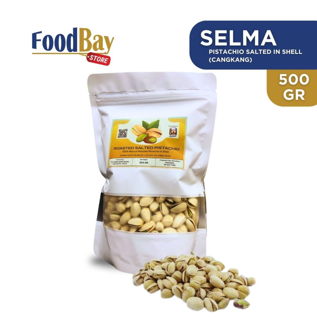 SELMA Pistachio Roasted in Shell 500gr / Pistachio Shell Import As 500 ...