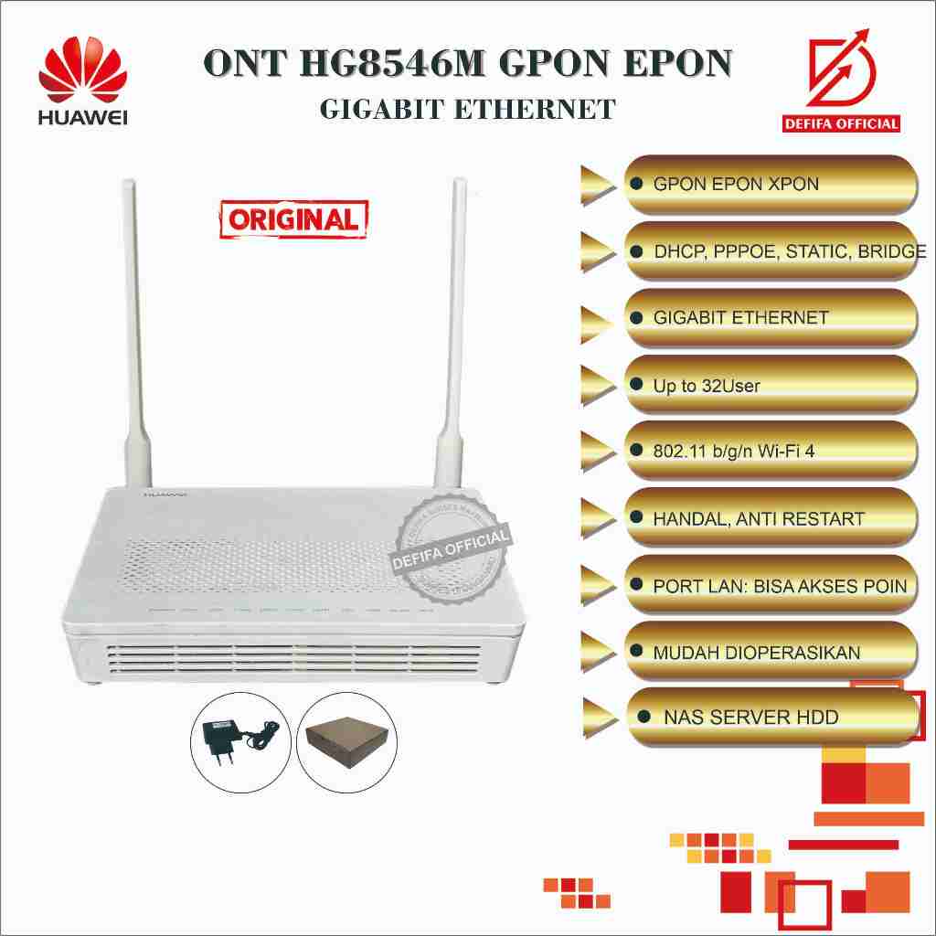 Modem FTTH Wifi Wireless Router Huawei HG8546M ONT EPON GPON Awesome ...