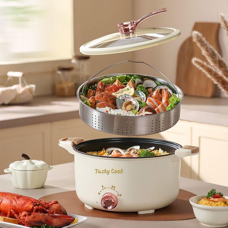 Electric Cooking Pot Electric Pot with Steamer D5020 | Shopee Philippines