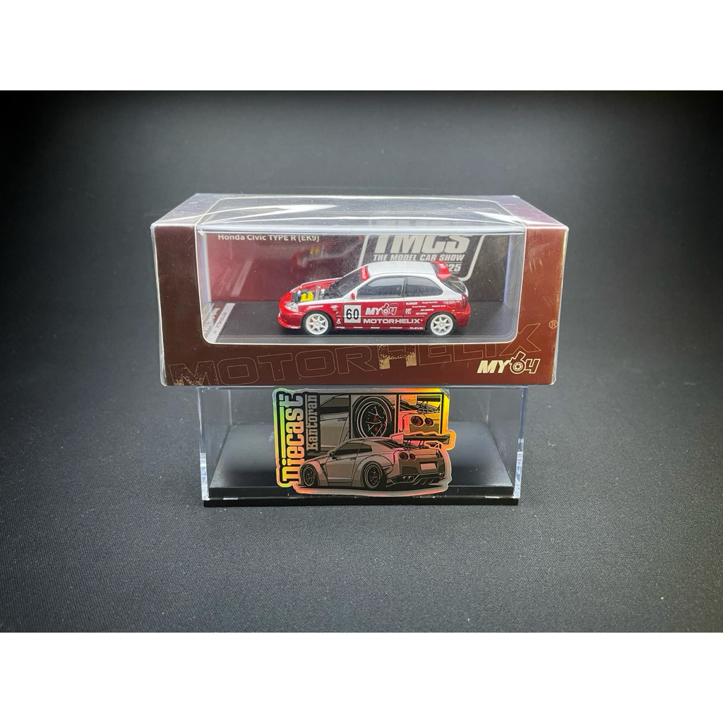 Motorhelix Honda Civic EK9 White Red 1:64 main image 0