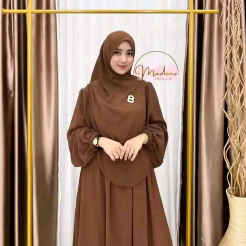 GAMIS LUNA SET NEWEST PREMIUM SYAR'I PASMINA OVAL AIRFLOW HIJAB ...