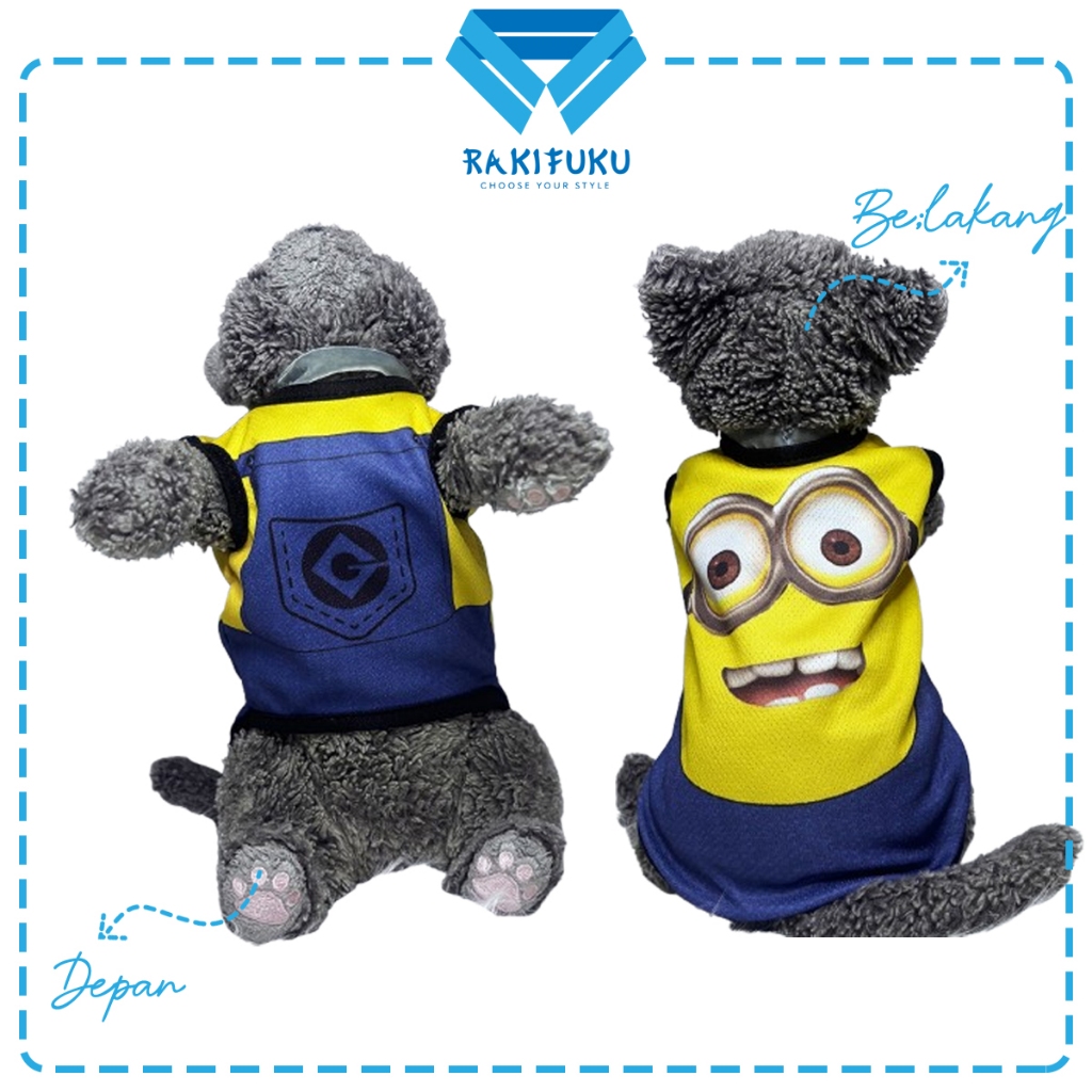 Cute Cartoon Minion Despicable Me Cat Dog Clothes | Shopee Philippines