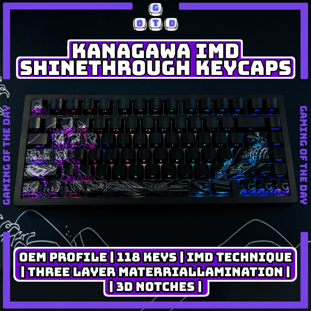 Great Wave of Kanagawa Version Pattern Shine-Through OEM Profile IMD ...