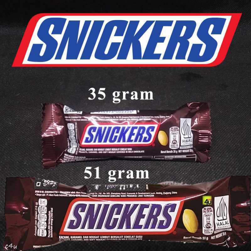 Snickers Peanut Original 51gr SNICKERS CHOCOLATE Bar 1 Pcs | Shopee ...
