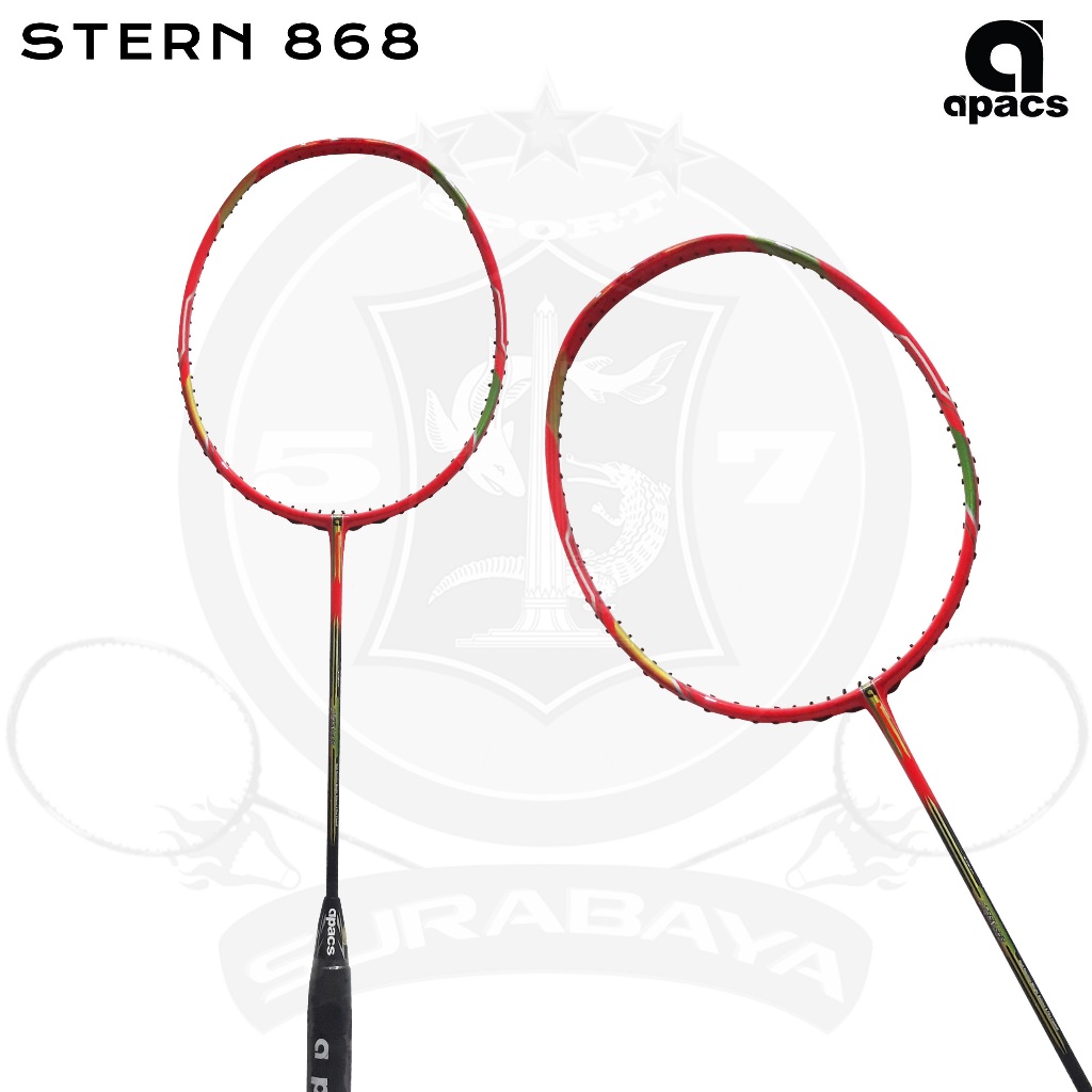 Original Apacs Stern 868 Racket, Bonus Badminton Strings and Bag ...