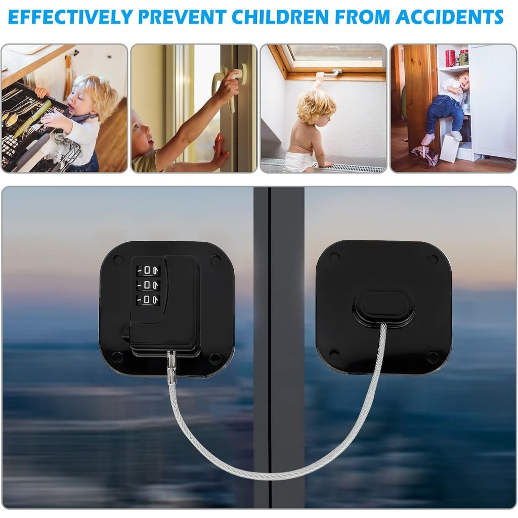 POM Drawer Lock Password Cupboard Password Safety Padlock Children Baby ...