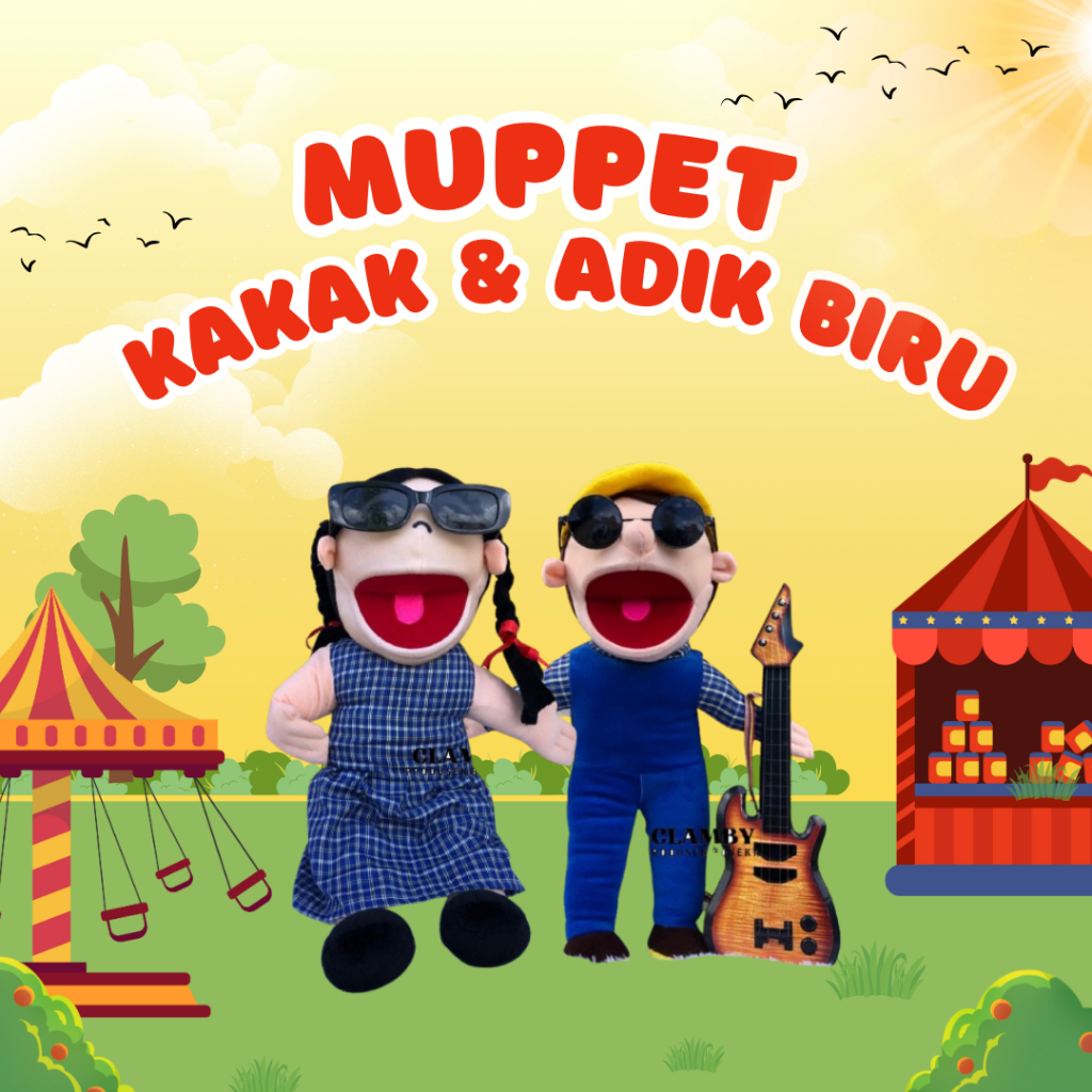 Hand Puppet for Brother & Sister Muppet Character Hand Puppetbiru for ...