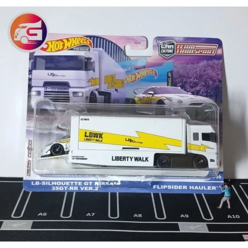 Hot wheels premium team transport nissan gt-r r35 LBWK & flipsideer ...