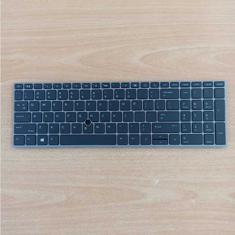 Tastiera L28407-061 per HP ZBook 15, 17, G5, G6 silver, retroilluminata