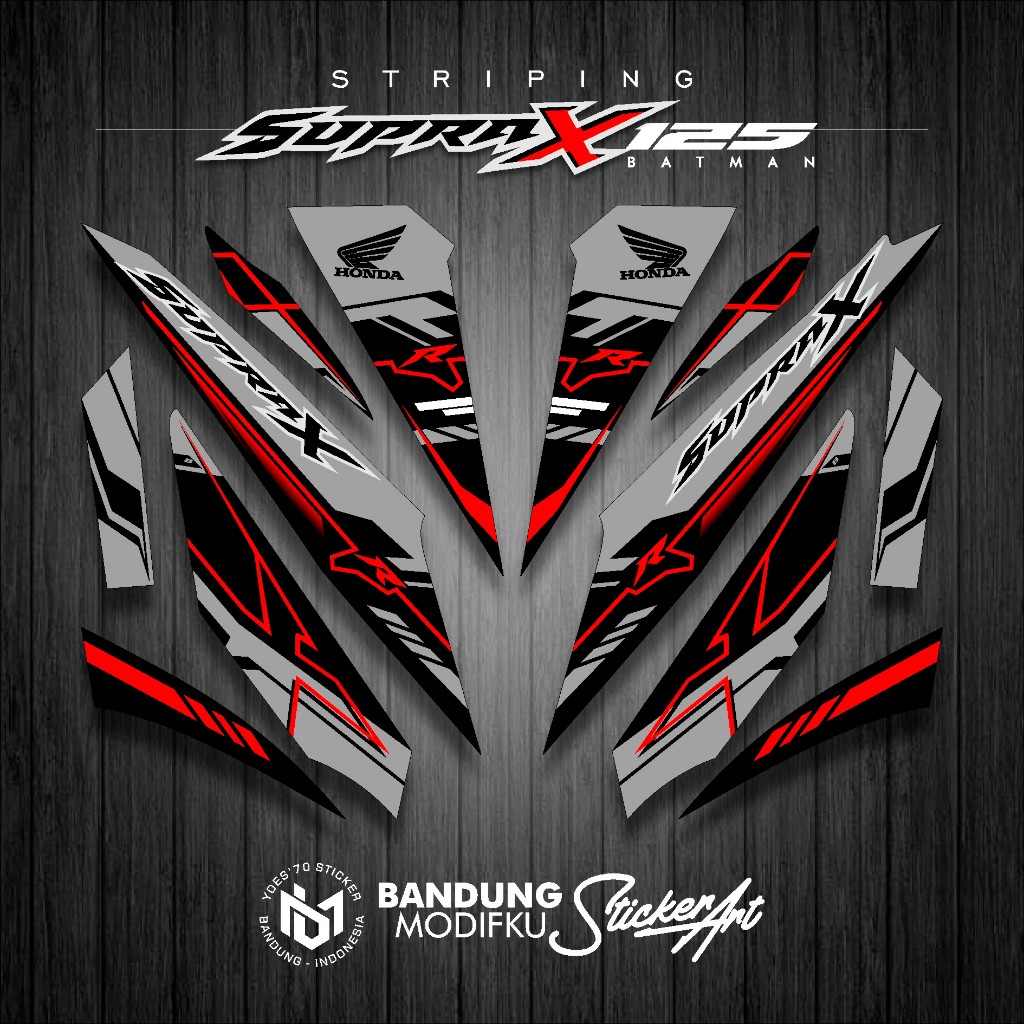 SUPRA X 125R VARIATION STRIPING KRS 29 MOTIF/ SUPRA X 125 BATMAN ...