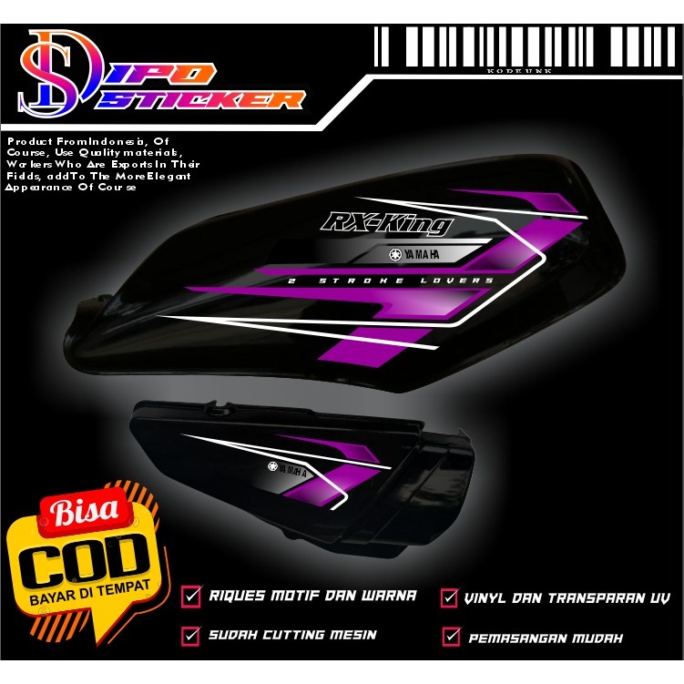 RX king custom 07 transparent UV striping sticker (can request ...