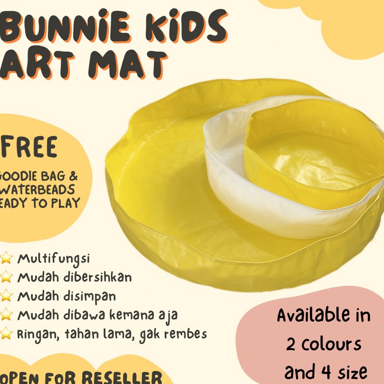 CODE T9H FREE RAINBOW RICE Bunnie Kids art MatAll purpose matSensory ...