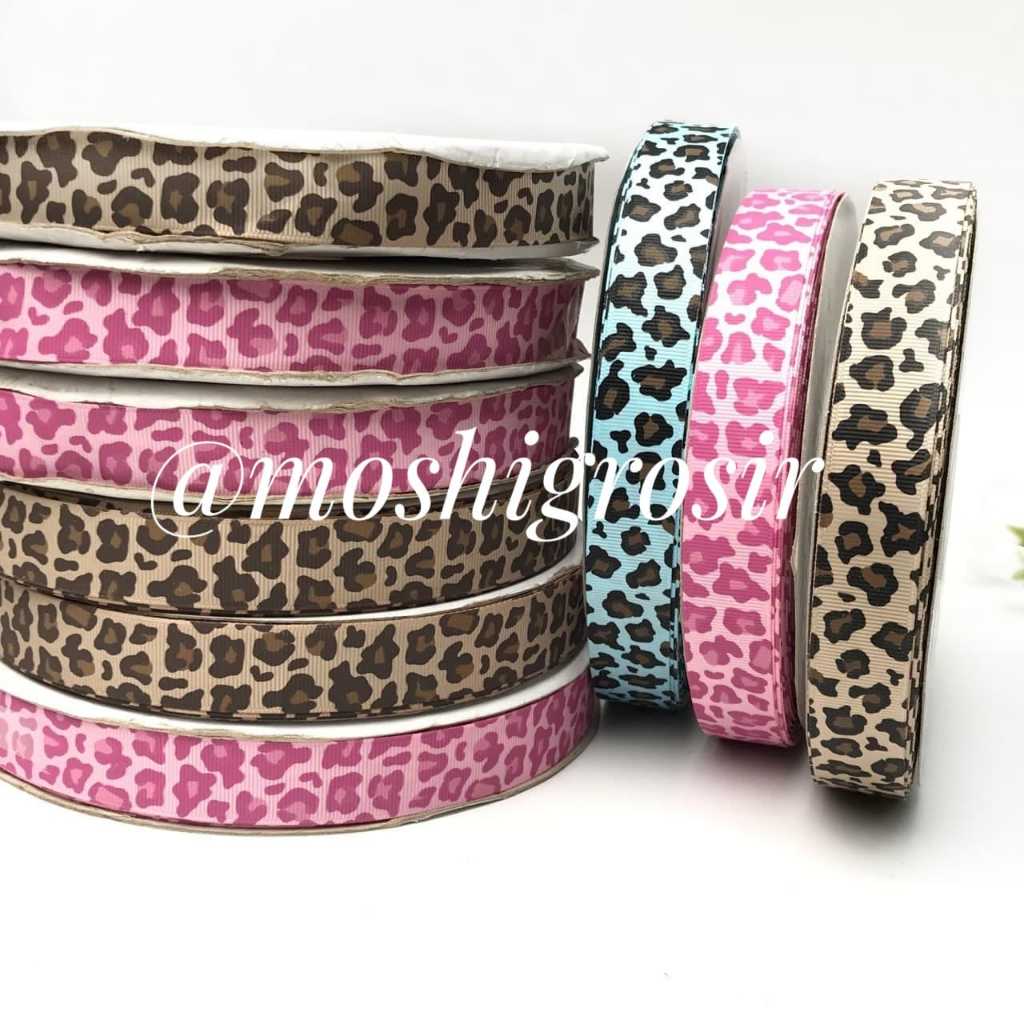 1 YARD - HAMPERS RIBBON/ GIFT RIBBON TIGER MOTIF RIBBON GROSGRAIN TIGER ...