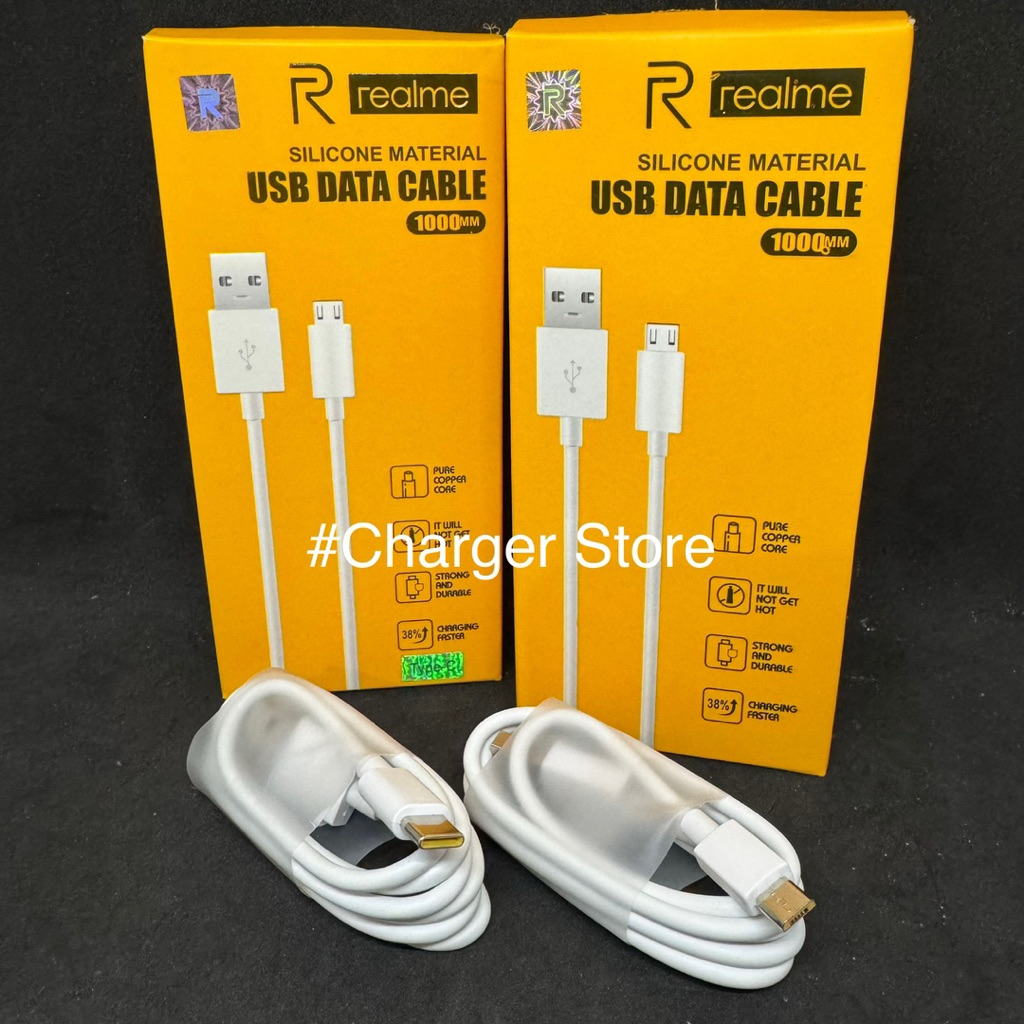Realme 2A Quick Charger Data Cable Flash Data Cable USB C 100CM Micro ...