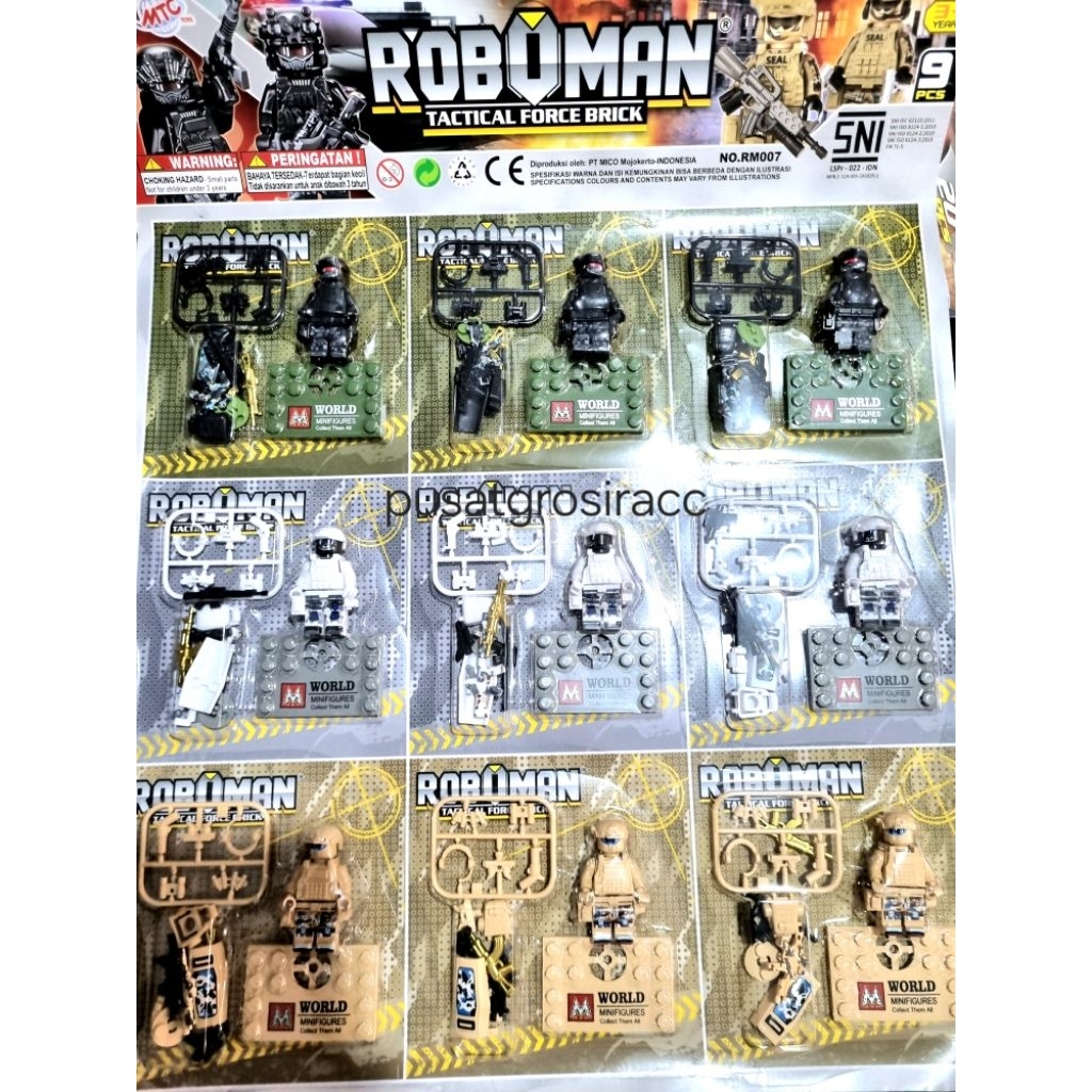 Roboman tactical force bricks contains 9 pcs | Shopee Philippines