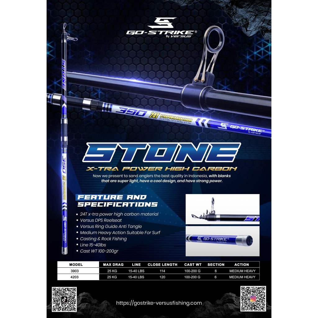 TELESCOPIC SURF VERSUS GO STRIKE STONE Rod | Shopee Philippines