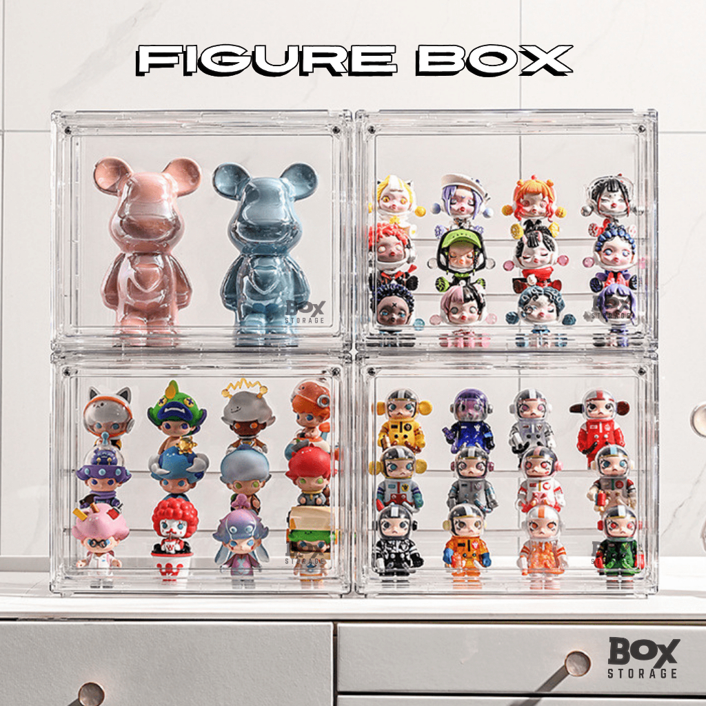 「CRYSTAL」Action Figure Display Box Clear Acrylic Pop Mart Blind Box ...