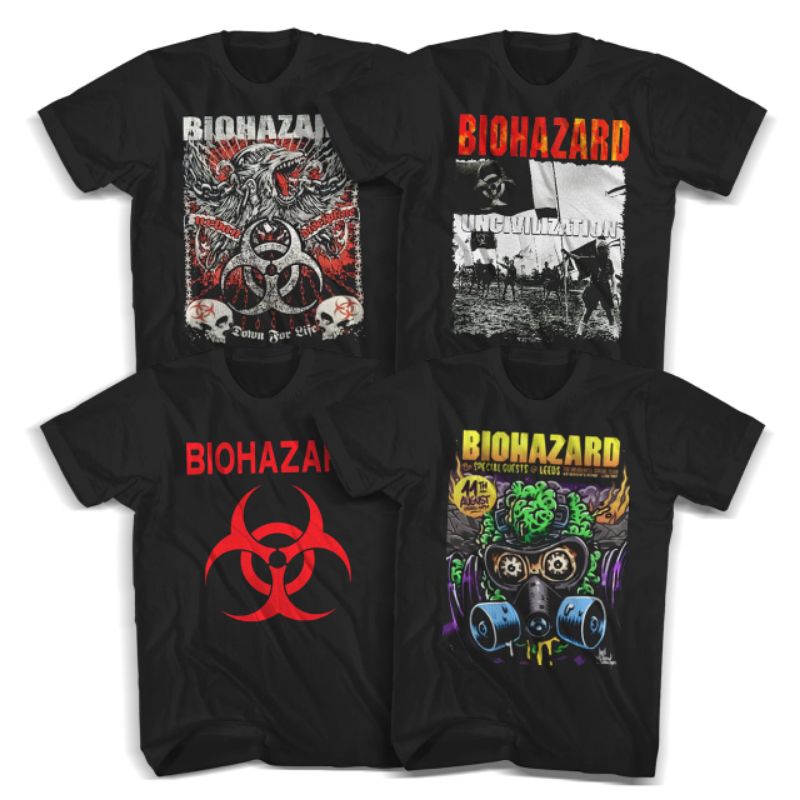 Ftwolabel - BIOHAZARD Series Band Music T-shirt Premium Adult T-shirt ...