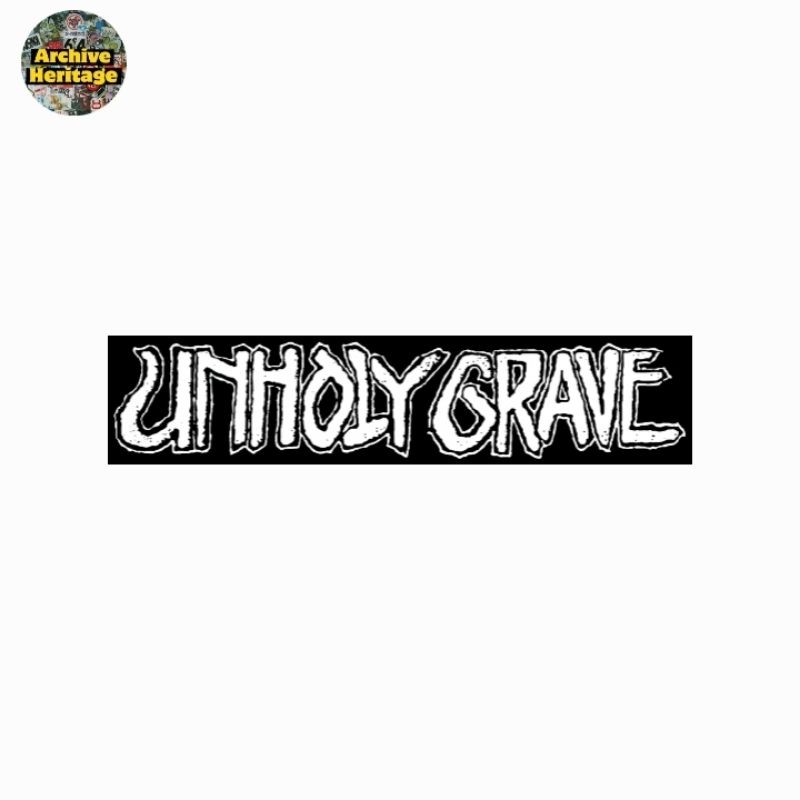 Unholy Grave grindcore metal band logo sticker | Shopee Philippines
