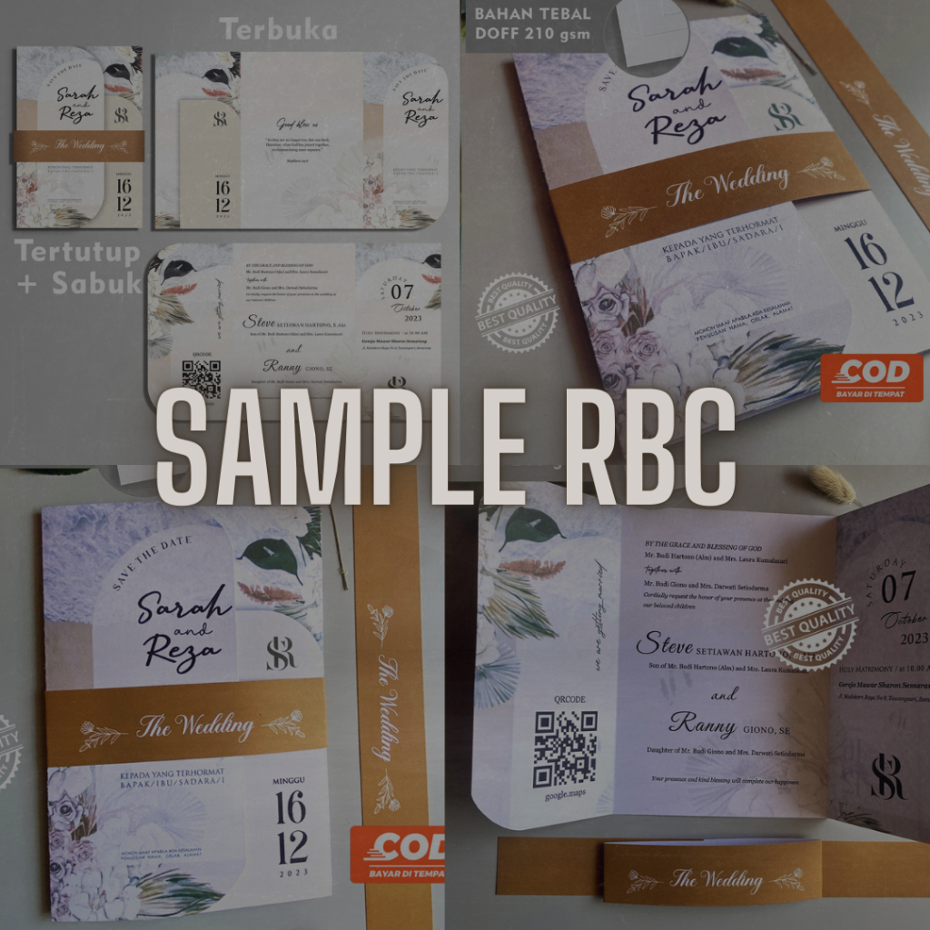 Wedding INVITATION SAMPLE / RBC | Shopee Philippines