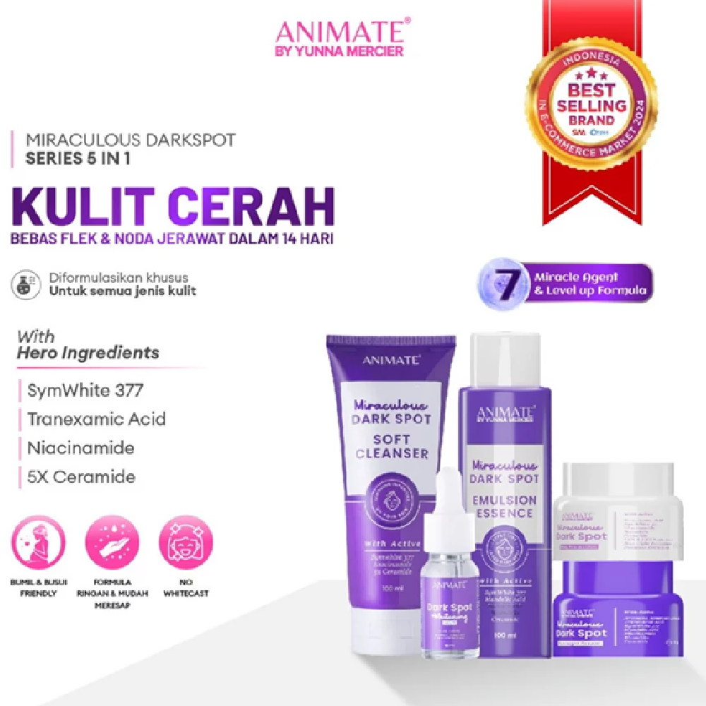 Skincare Package Animate Miraculous Dark Spot Series 5 in 1 Treatment ...