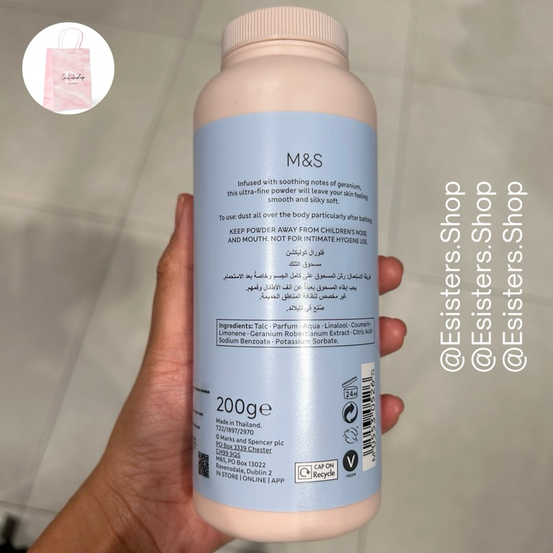 Talcum Powder M&S Mark Marks & And Spencer Silky Talcum Powder Floral  Collection Talc Powder M&S | Shopee Philippines