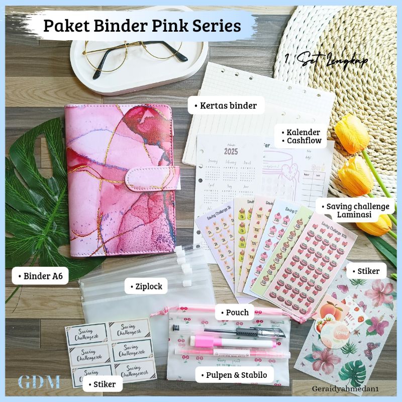 Pink Series Savings Binder Package | Shopee Philippines