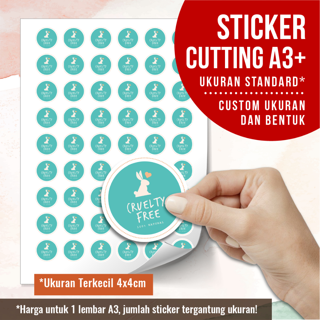 [Size A3+] Print Cutting Stickers, Custom-Shaped Sticker Printing ...