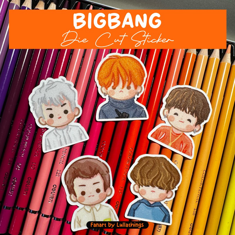 Diecut Sticker Pack Bigbang GD TOP Taeyang Daesung GDragon G Dragon ...