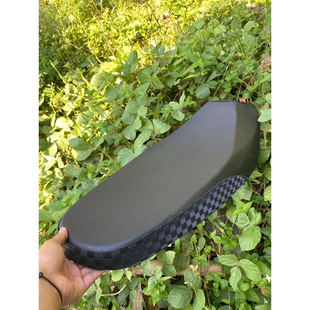 Motorcycle Seat Leather roadrace/Amplas Sbtech Model Chess Combination ...