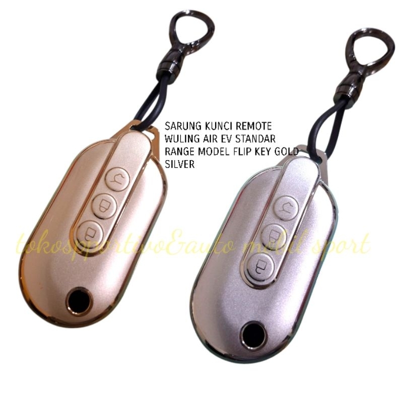 WULING AIR EV REMOTE KEY CASING STANDARD FLIP KEY RANGE 3TOMBOL SILVER ...
