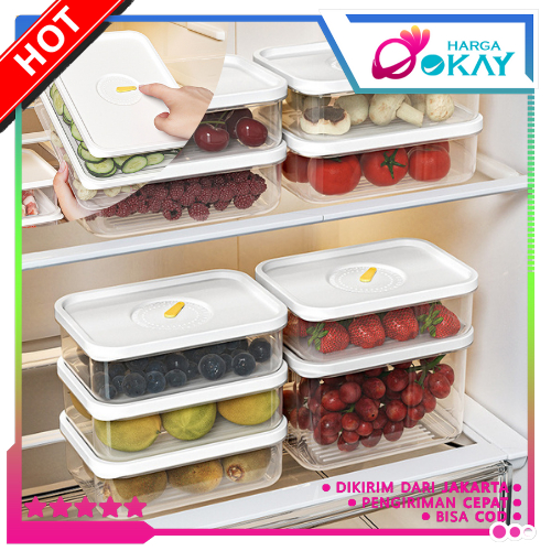 HO Food Storage Box with Time Marker Transparent Food Container ...