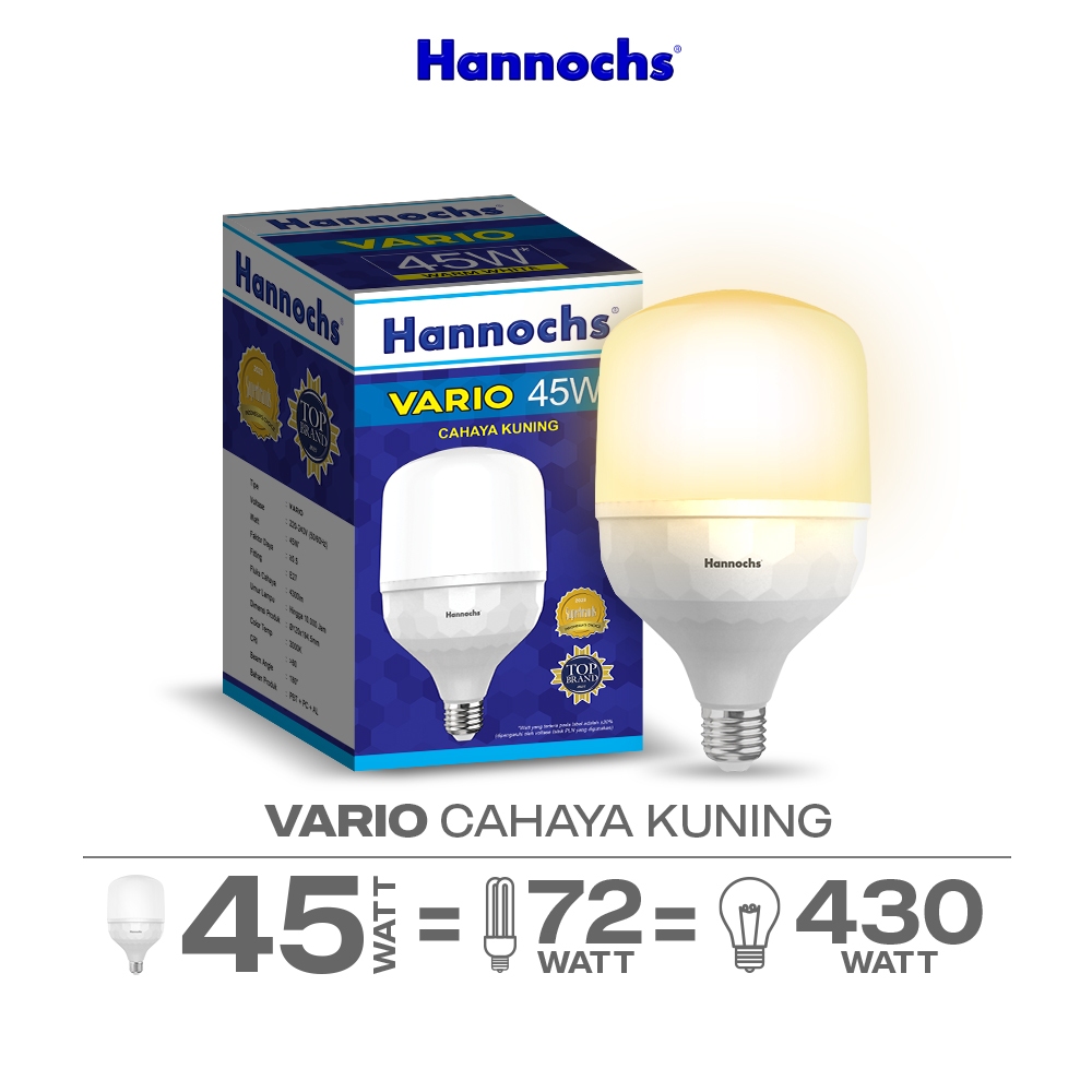 CAHAYA Hannochs Vario 45W LED Bulb Yellow Light | Shopee Philippines