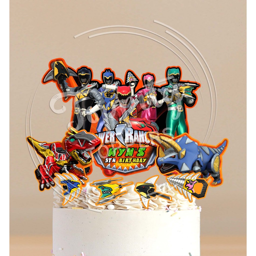 Power Ranger birthday cake Topper | Shopee Philippines